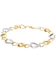 14K Two-Tone Gold Link Bracelet
