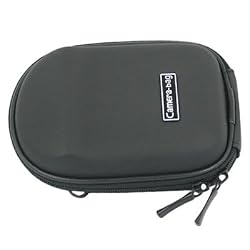 HDE &reg; Black Zipper EVA Hard Camera Case with Carrying Strap