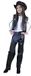 Cowgirl or Biker "Chic" in Pleather for Girls (Hat not included)