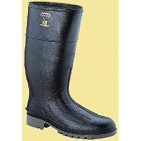 15" "Black Iron Duke" PVC Steel Toe Boots - Men's Size 12