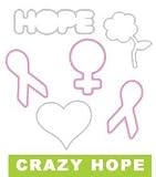 NEW Pk of 24 GLOW IN THE DARK Rubber Bands CRAZY HOPE