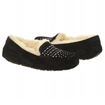 Big Sale Best Cheap Deals UGG Women's Ansley Bling Slipper (Black Suede 6.0 M)