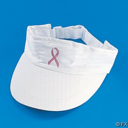 Pink Ribbon Visor - Breast Cancer Awareness