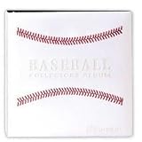 White Stitched Baseball Card Collectors Album (3" D-Ring Binder)