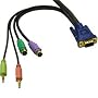 Cables To Go 10FT CABLE EXT 5-IN-1-VGA 2PS/2 SPKR & MIC M/F ( 29630 )