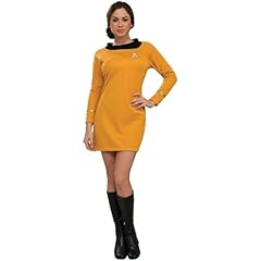 Rubies Costume Co. Star Trek Classic Deluxe Gold Dress, Adult XS 