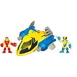Playskool Super Hero Squad Deluxe Vehicle - Iron Man Vs Wolverine