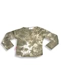 Wild Mango - Girls Long Sleeved Ribbed Tee, Dark Olive (Size 4T)