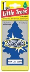 Car Freshner Corporation (CRFU1P-10189) Little Tree Car Freshener, New Car Scent, One per Pack