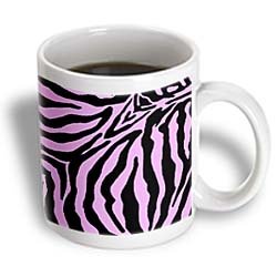Pink and Black Zebra Print - Mugs