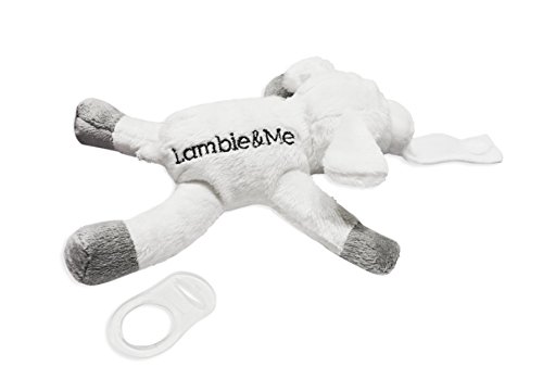 Plush Lamb Pacifier Holder | SNAP-CLOSURE & MAM/NUK ADAPTER INCLUDED | For Pacifier & Teethers