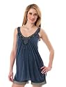 Motherhood Maternity: Sleeveless Scoop Neck Beaded Detail Maternity Tank Top