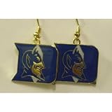 NCAA Dangling Earrings - Duke Blue Devils Logo