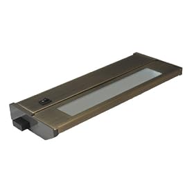 American Lighting 043X-1-BS Hardwired Xenon Under Cabinet Lighting, Brushed Steel, 10-Inch by American Lighting