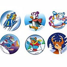 Childrens Toyshop  Toys : Winter Tattoos - 12 pieces