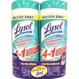 Lysol 4 in 1 Disinfecting Wipes Kills Flu Virus, Citrus Scent - 35 Wipes/bottle, 12 Ea