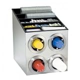 Review KegWorks  / Countertop Cup Dispensing Cabinet with Organizer - 4 Sections: Stainless steel