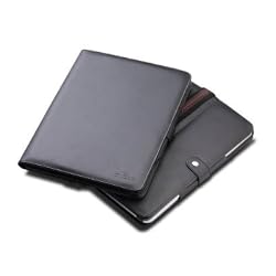 Acase Leather Flip Book Jacket/Folio for Apple iPad Tablet WiFi/3G, Black