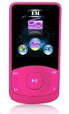 KLASTOR HK 4GB Pink MP3 Player / MP4 Player with Full Colour Screen - FM Radio - Expandable Micro SD / Micro SDHC Slot