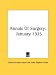 Books : Annals Of Surgery: January 1935