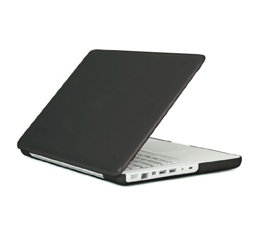 Speck Products MB13PU-SAT-BK-V2 See Thru Satin, Soft Touch Hard Shell Case, for 13-inch MacBook Polycarbonate Unibody, Black - DOES NOT FIT MACBOOK PRO