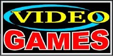 Video Games Backlit Sign 15 x 30