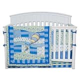 Dr. Seuss Blue Oh! The Places You'll Go! 4 Piee Bedding Set in Blue