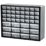 Akro-Mils Black 44 Drawer Plastic Cabinet - 20 x 15 13/16 x 6 3/8