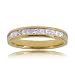 New Ladies 14K Yellow Gold Anniversary Ring w Diamonds