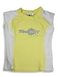 Max out Swimwear - Girls Rashguard Top, SPF 50, Yellow, White