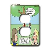 Rich Diesslins Funny KNOTS Scouting Cartoons - Knots Law - Kind - Light Switch Covers - 2 plug outlet cover