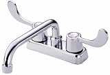 Danze D100353 Melrose Double-Handle Laundry Faucet with Wristblade Handles and Hose Thread Spout, Chrome