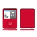 Solid State Red Design Protective Decal Skin Sticker for Apple iPod nano 3G (3rd Generation) 4GB/ 8GB Player