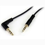 Startech.Com 6 Ft Slim 3.5Mm To Right Angle Stereo Audio Cable Mm Pvc Polyvinyl Chloride