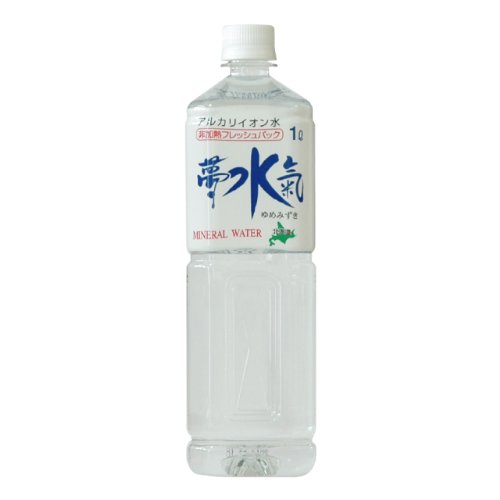 【送料無料】ミネラルウォーター　北海道の水　夢水気（ゆめみずき）　1Ｌ×24本（2ケース）