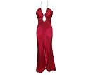 Rhinestone Keyhole Sheath for Bridesmaid Formal Prom
