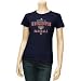 Majestic Washington Nationals Ladies Navy Blue Distinctive Edge T-shirt