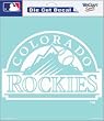 Colorado Rockies 8"X8" Die-Cut Decal - Baseball Sports Merchandise
