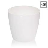 Blumentopf Übertopf classic weiß Edel Glanz h-184 ø 200