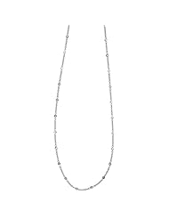 18K White Gold Diamond By The Inch Necklace 16 Inch