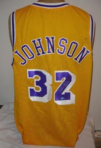 Magic Johnson Signed Lakers Jersey