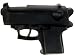 Mens "Small Glock" Gun Metal Belt Buckle