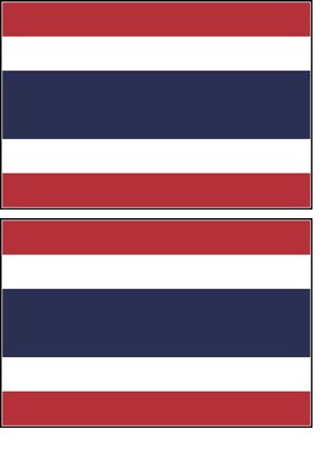 2 Thailand Thai Flag