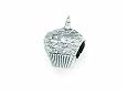 Zable(tm) Sterling Silver Cup Cake Bead / Charm