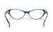 Calabria Emily Designer Reading Glasses in Blue & Black Plaid ; +2.00