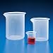 Beaker, PP, Molded Graduations, 500mL ,Each