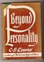Beyond personality: The Christian idea of God