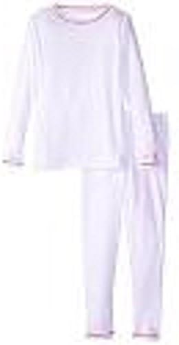 Cuddl Duds White with Pink toddlers (2T/3T) Long Underwear Set.