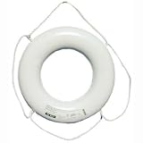 Jim Buoy No Strap USCG Life Ring Size 20'' Color Marine White