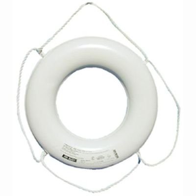 No-Strap Uscg Life Ring (Size: 20'' / Color: Marine White)